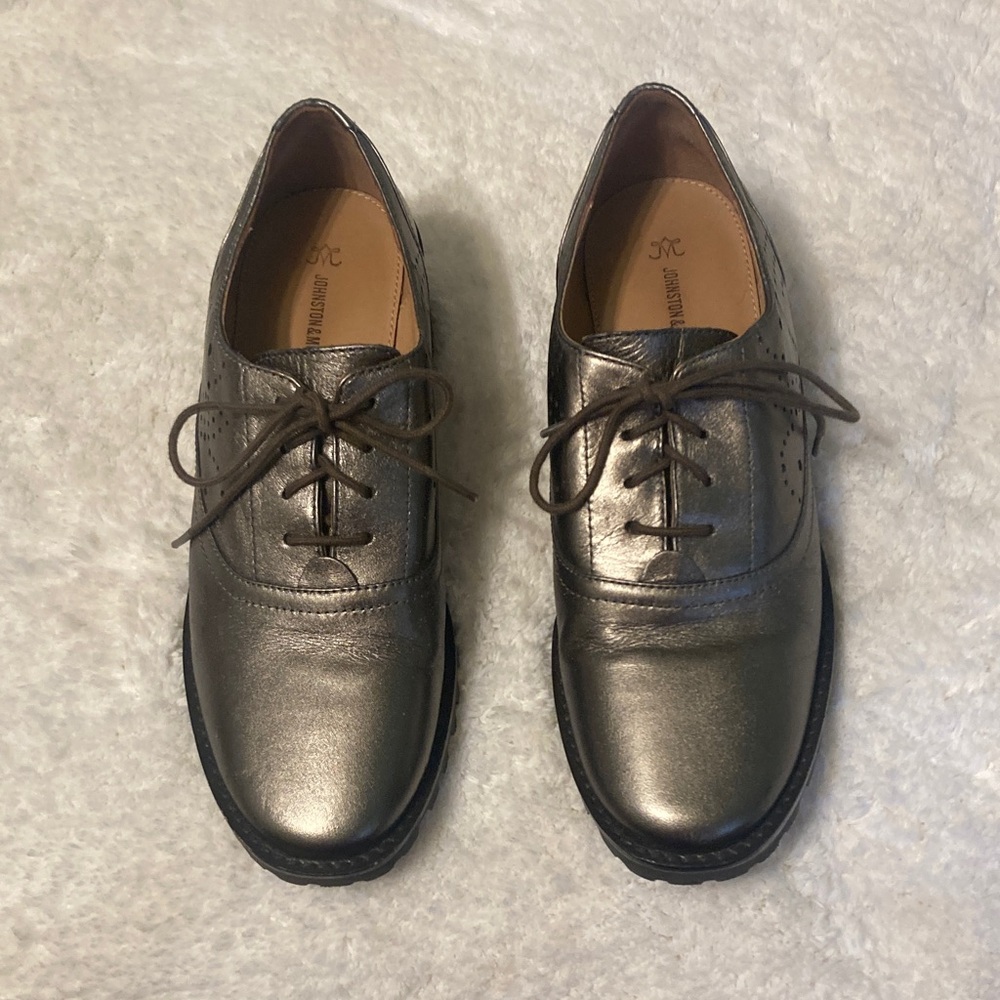 Johnston & Murphy Metallic Oxford Women’s Oxford Lace-Up Shoes size 7.5